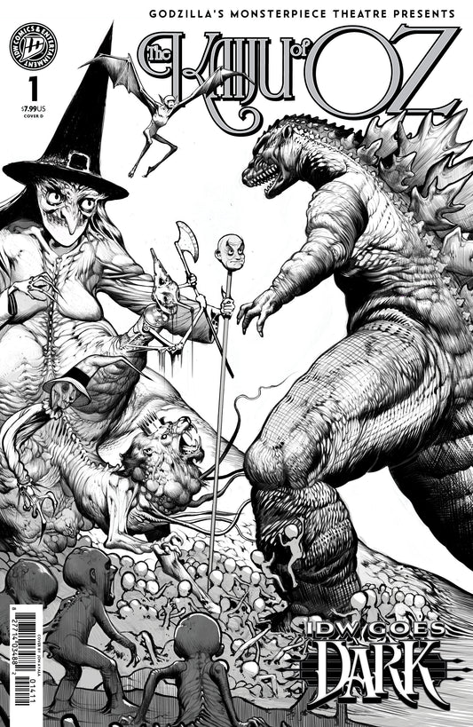 Godzillas Monsterpiece Theatre Presents: The Kaiju Of Oz Variant D (Ayala Idw Goes Dark Variant) (NM)