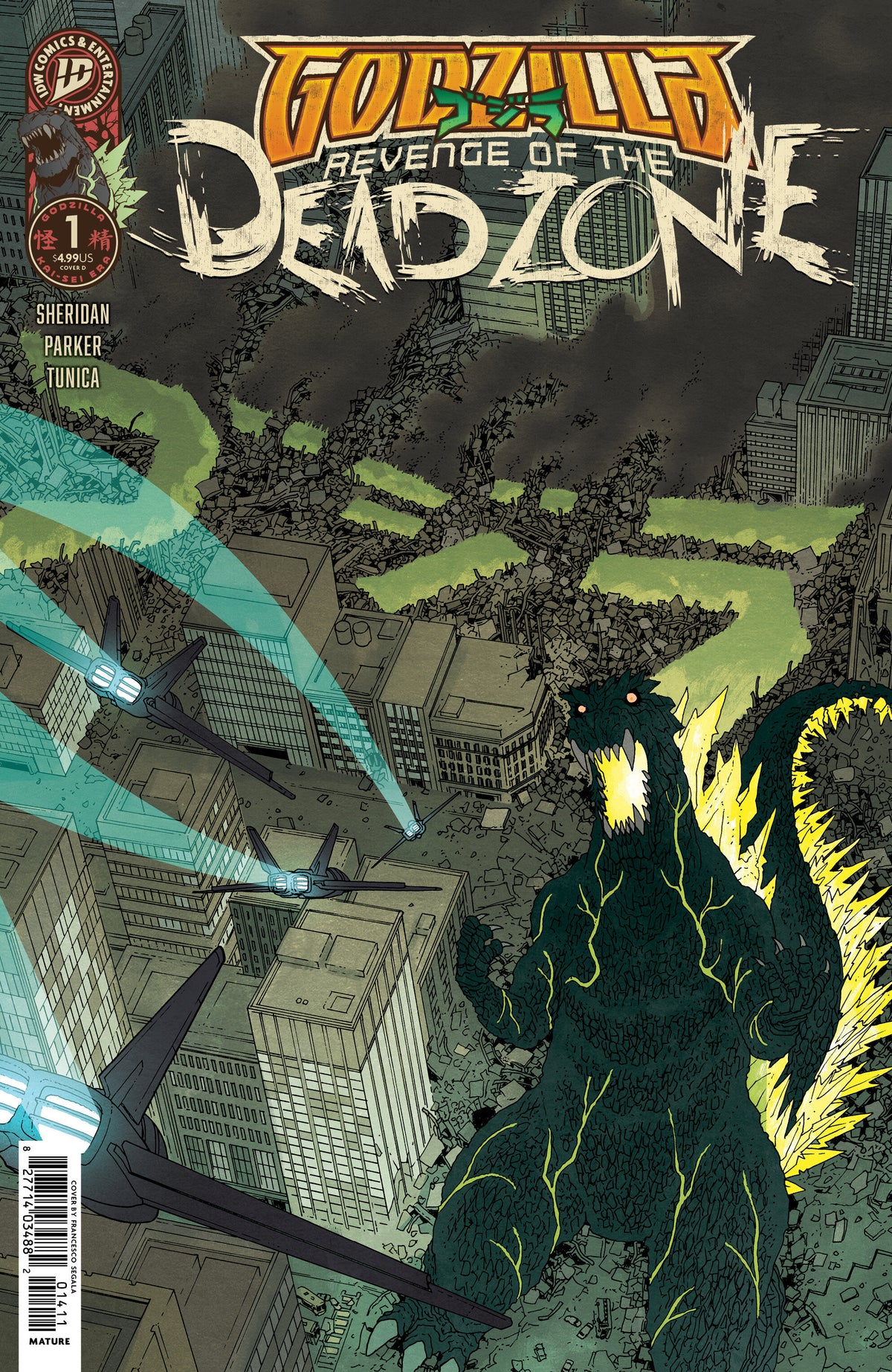 Godzilla: Revenge Of The Deadzone [Kai Sei Era] #1 Variant D (Morazzo Idw Goes Dark Variant) (NM)