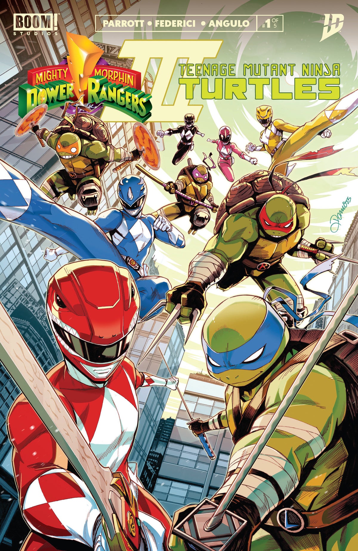 Mighty Morphin Power Rangers/ Teenage Mutant Ninja Turtles III #1 A Main (Dressed, Zonno) (NM)