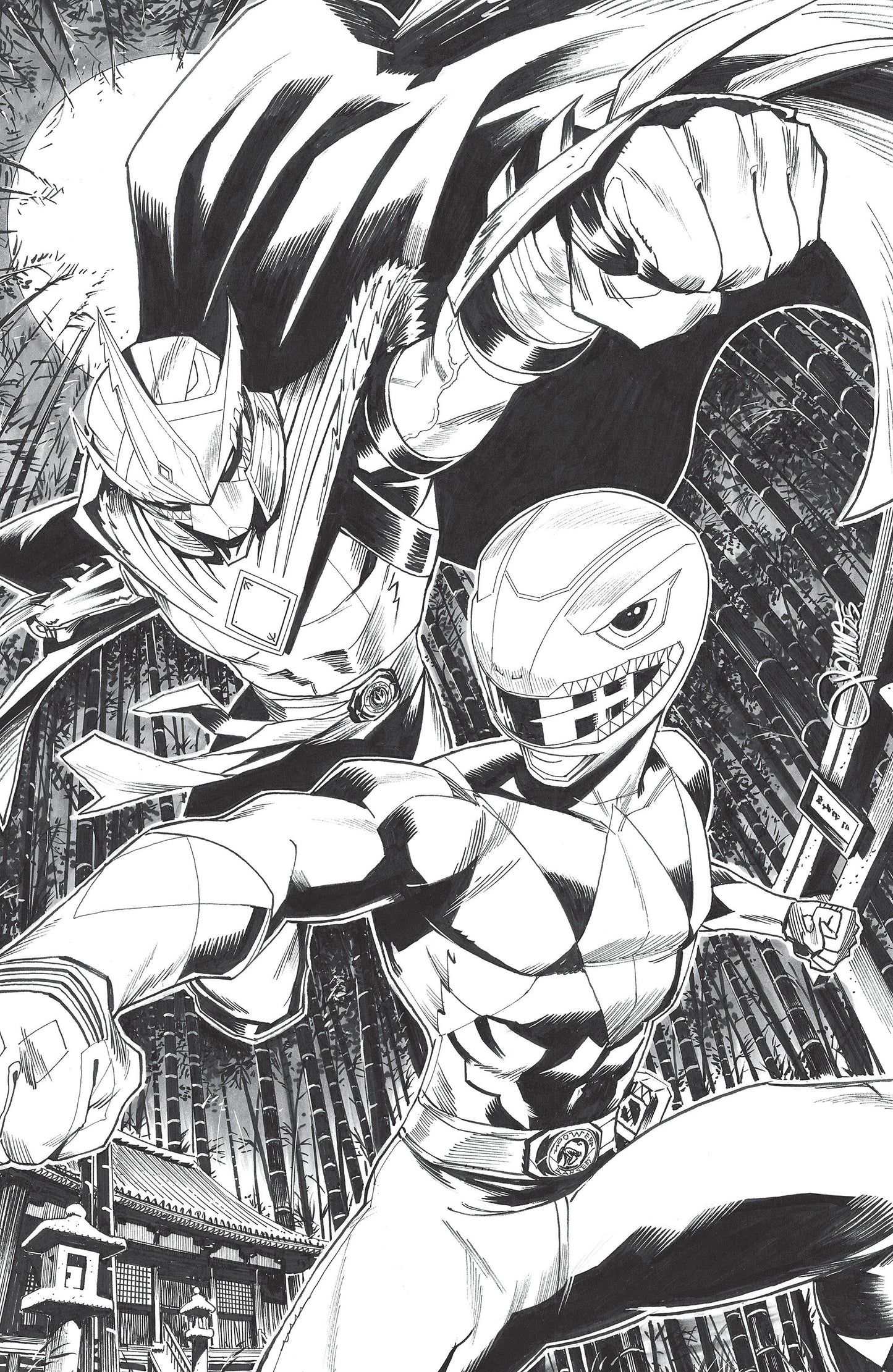 Mighty Morphin Power Rangers/Teenage Mutant Ninja Turtles III #2 E 1:10 Variant Edition (Full Art, Zonno) (NM)