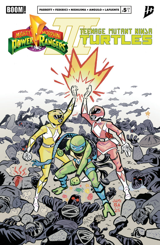 Mighty Morphin Power Rangers/Teenage Mutant Ninja Turtles III #5 B Variant (Dressed, Ba) (NM)