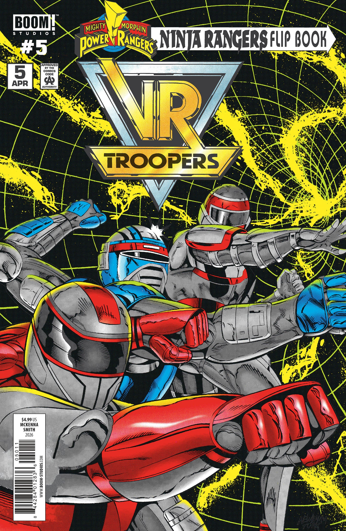 Vr Troopers/Power Rangers Flipbook Facsimile Edition #5 A Main (Dressed, Smith & Mc Kenna) (NM)