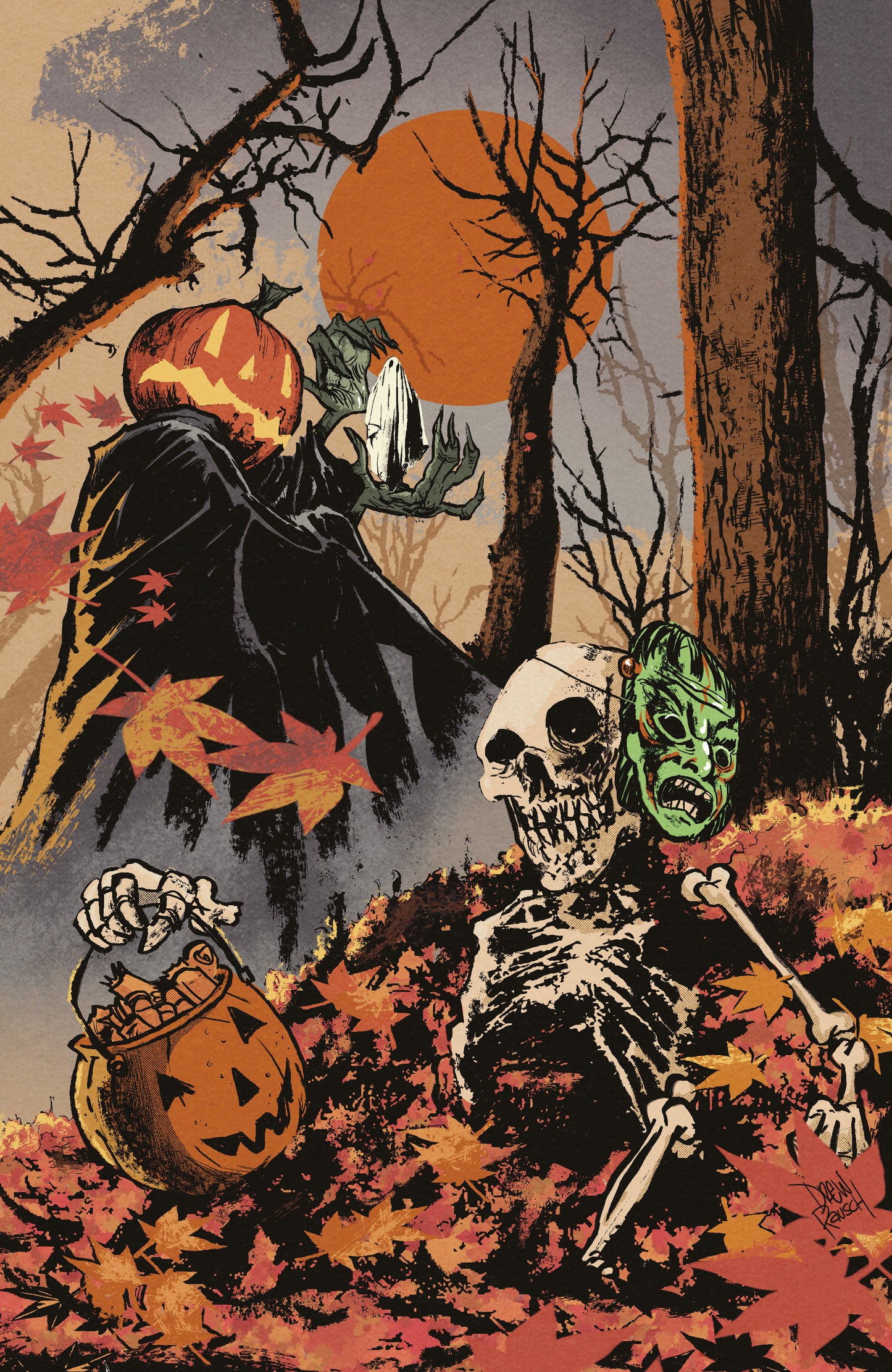 Hello Halloween #1 D Glow In The Dark Variant (Full Art, Rausch) (NM)