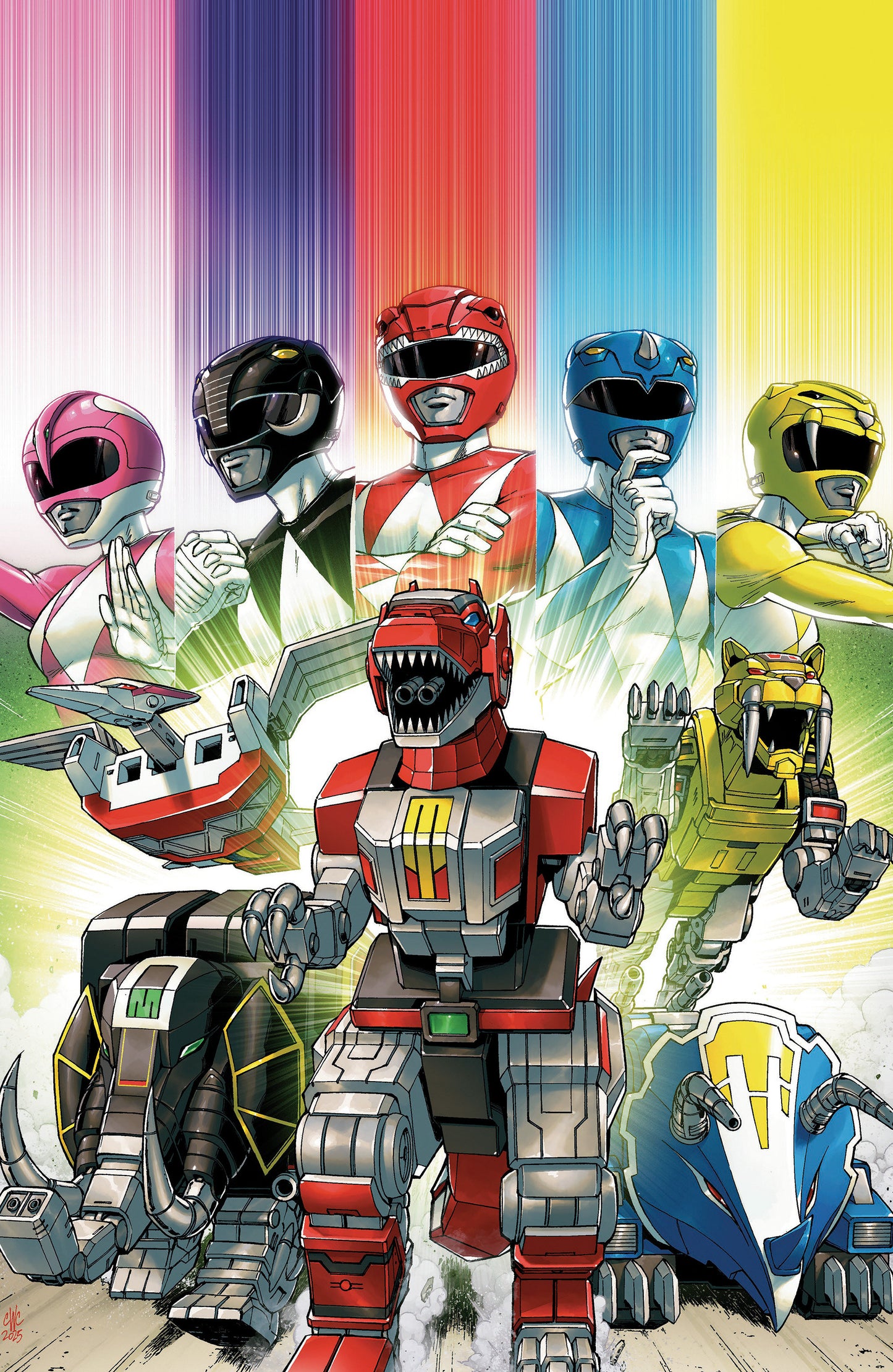 Mighty Morphin Power Rangers: Zord Quest #1 C Variant (Full Art, Foil, Coller) (NM)
