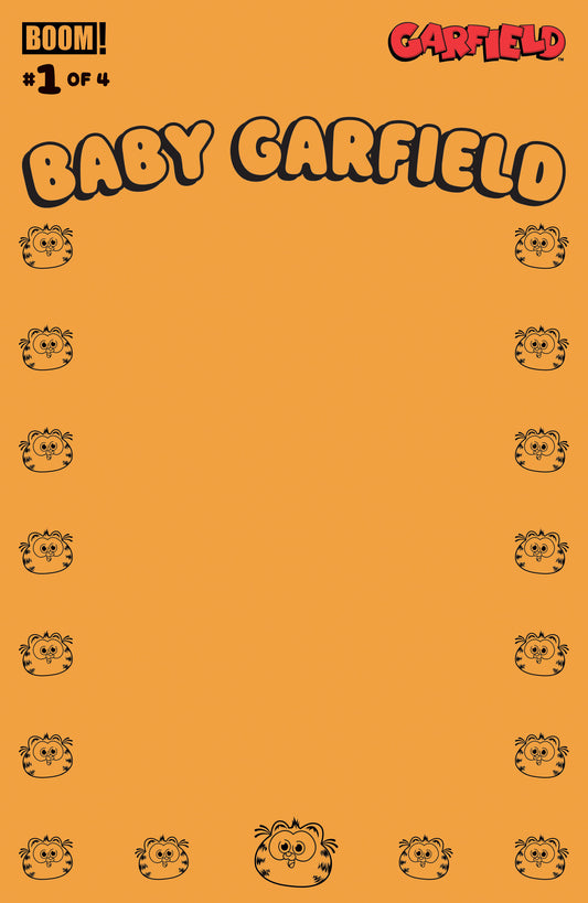 Baby Garfield #1 D Blank Sketch Orange Variant (Dressed, Sketch) (NM)