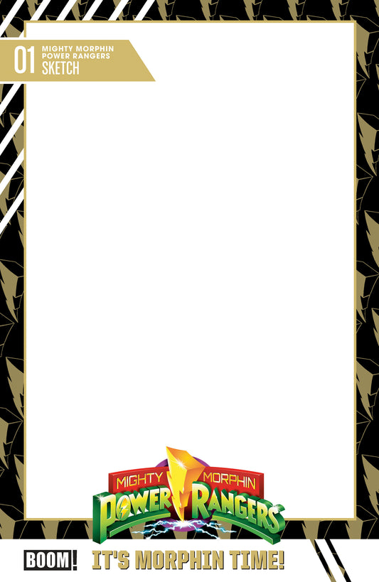 Mighty Morphin Power Rangers (2026) #1 D Trading Card Blank Sketch Variant (NM)