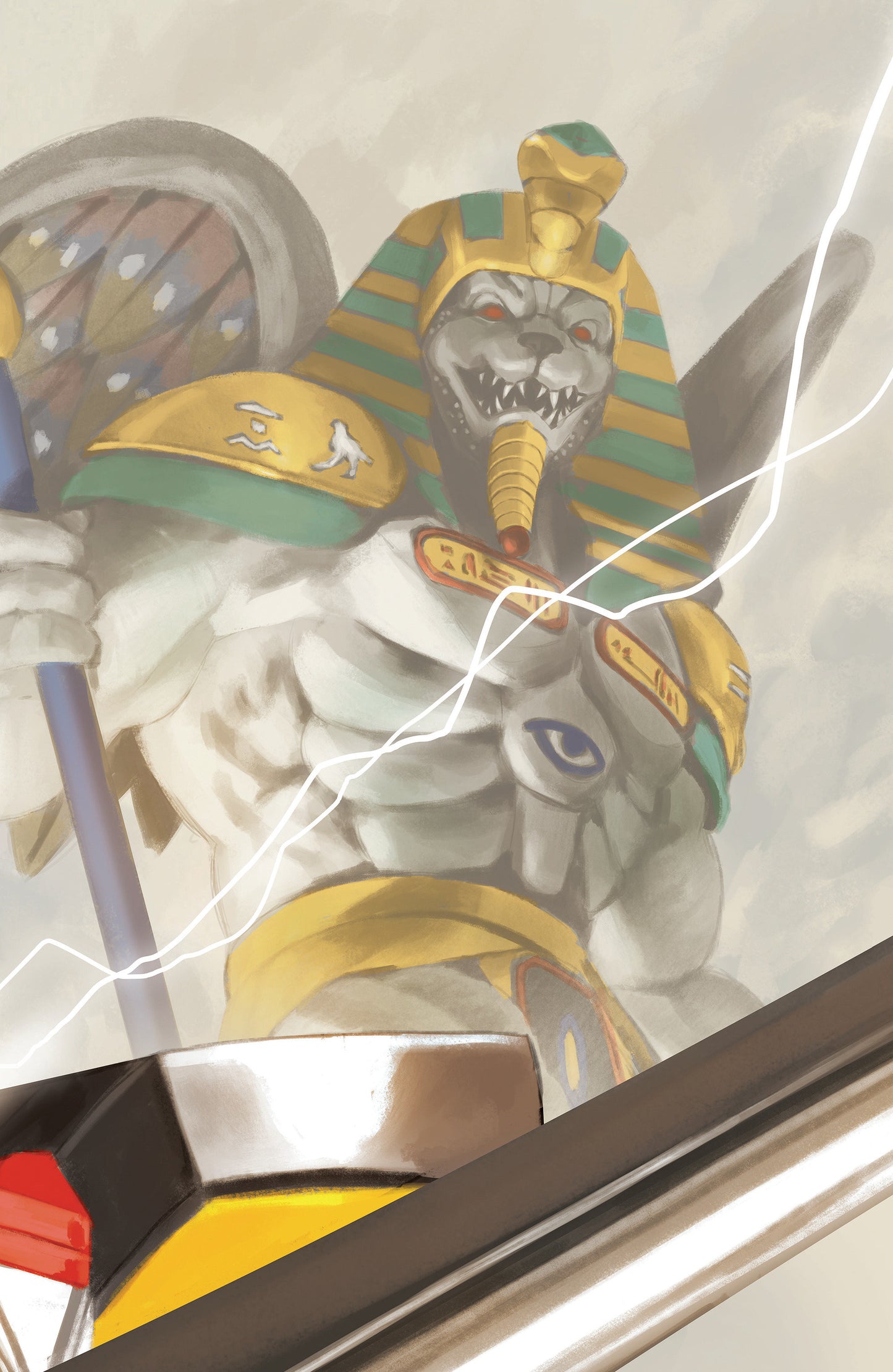 Mighty Morphin Power Rangers (2026) #3 C Megazord Card Stock Connecting Variant (Full Art, Mercado) (NM)