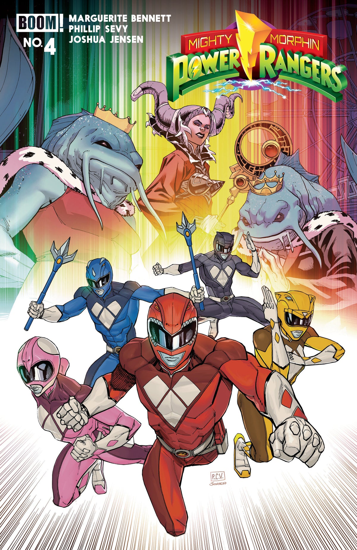 Mighty Morphin Power Rangers (2026) #4 B Variant (Dressed, Sevy) (NM)