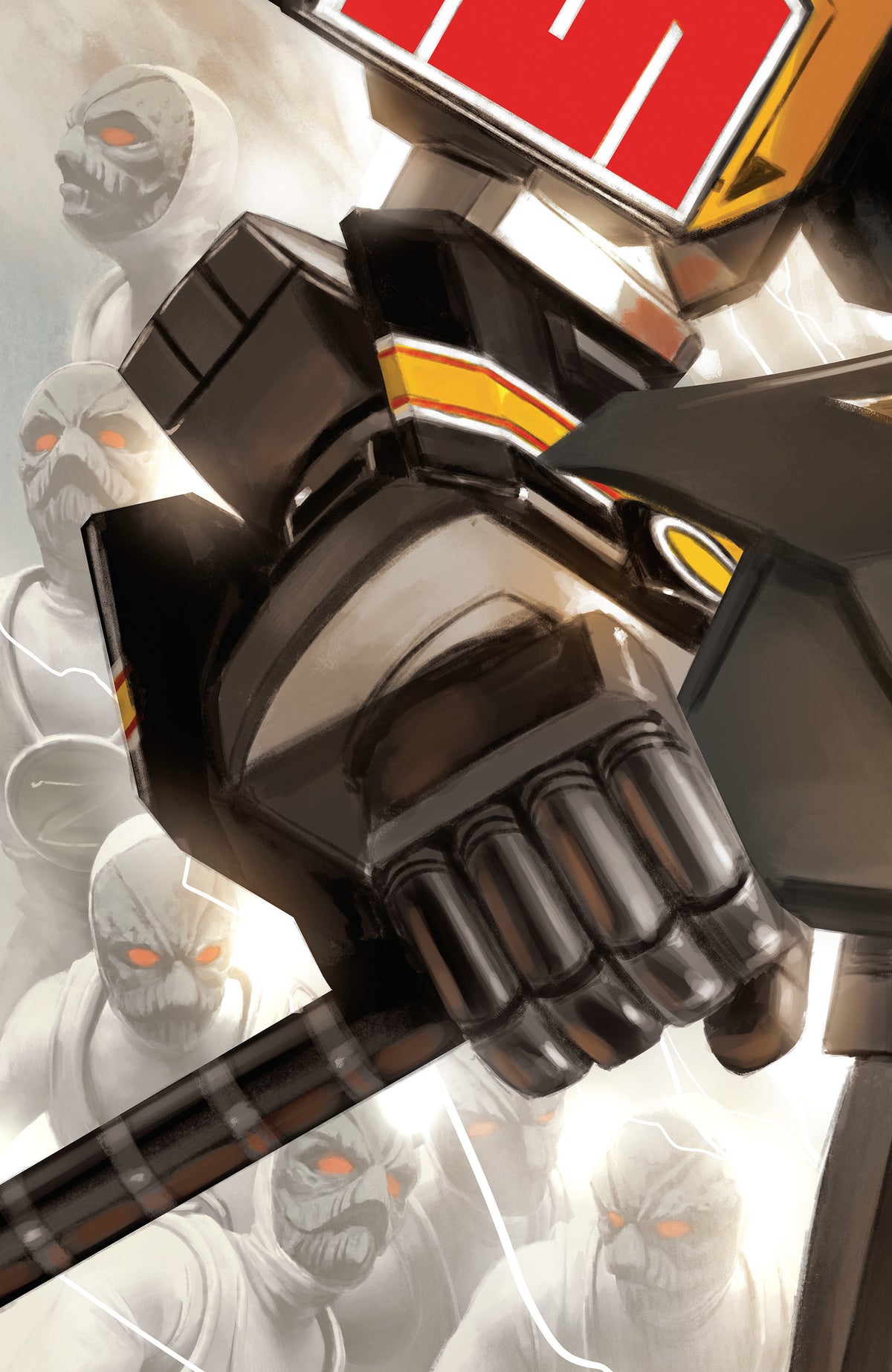 Mighty Morphin Power Rangers (2026) #4 C Megazord Card Stock Connecting Variant (Full Art, Mercado) (NM)