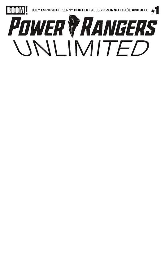 Power Rangers Unlimited #1 D Blank Sketch Variant (NM)