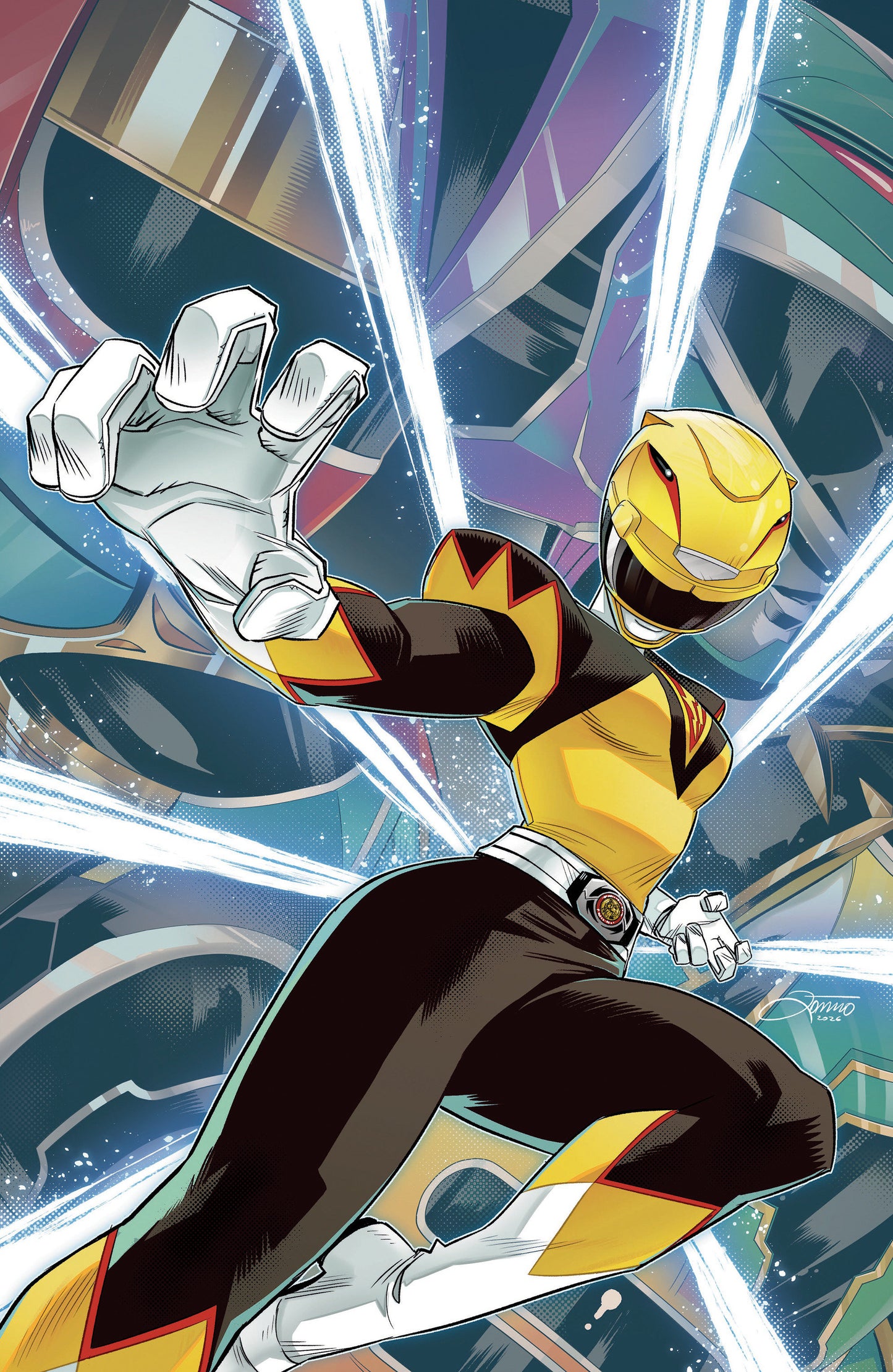 Power Rangers Unlimited #1 E Foil Variant (Full Art, Foil, Zonno) (NM)