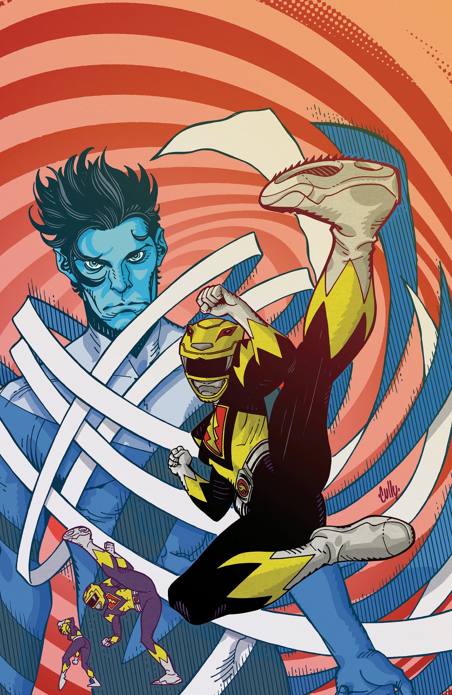 Power Rangers Unlimited #1 F 1:10 Variant Edition Foil Variant (Full Art, Foil, Hamner) (NM)