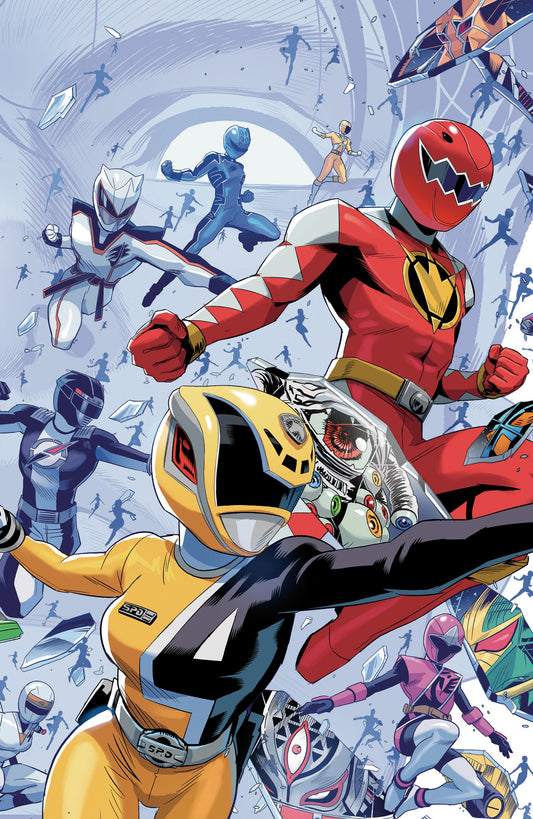 Power Rangers Unlimited #3 C Every Ranger Ever Card Stock Connecting Variant (Full Art, Zonno) (NM)