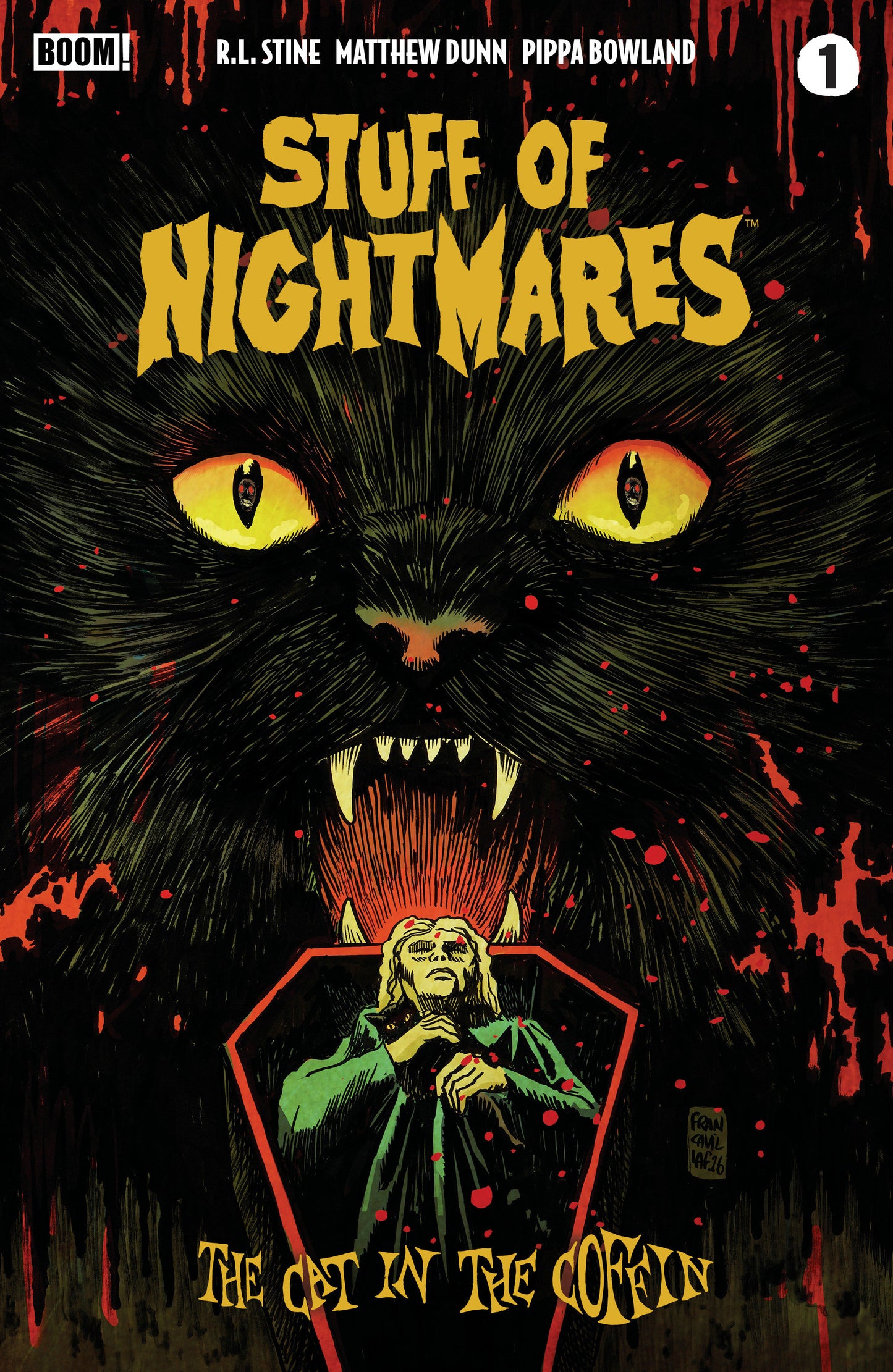 Stuff Of Nightmares: The Cat In The Coffin #1 A Main (Dressed, Francavilla) (NM)