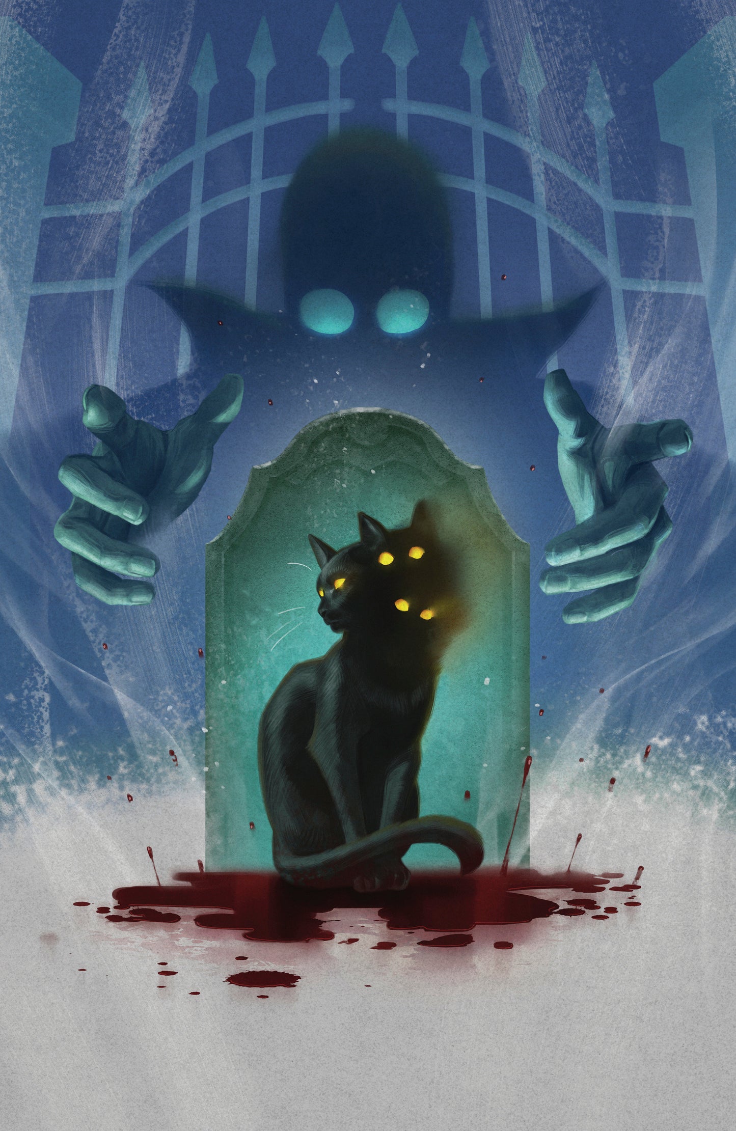 Stuff Of Nightmares: The Cat In The Coffin #1 E Glow In The Dark Variant (Full Art, Glow In The Dark, Murakami) (NM)