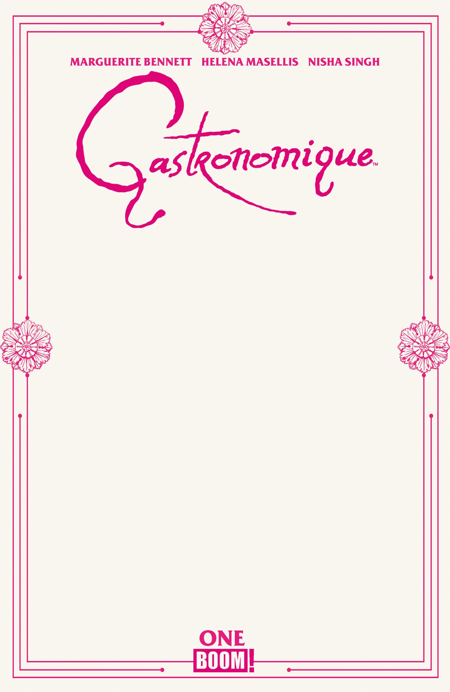 Gastronomique #1 D Blank Sketch Variant (NM)