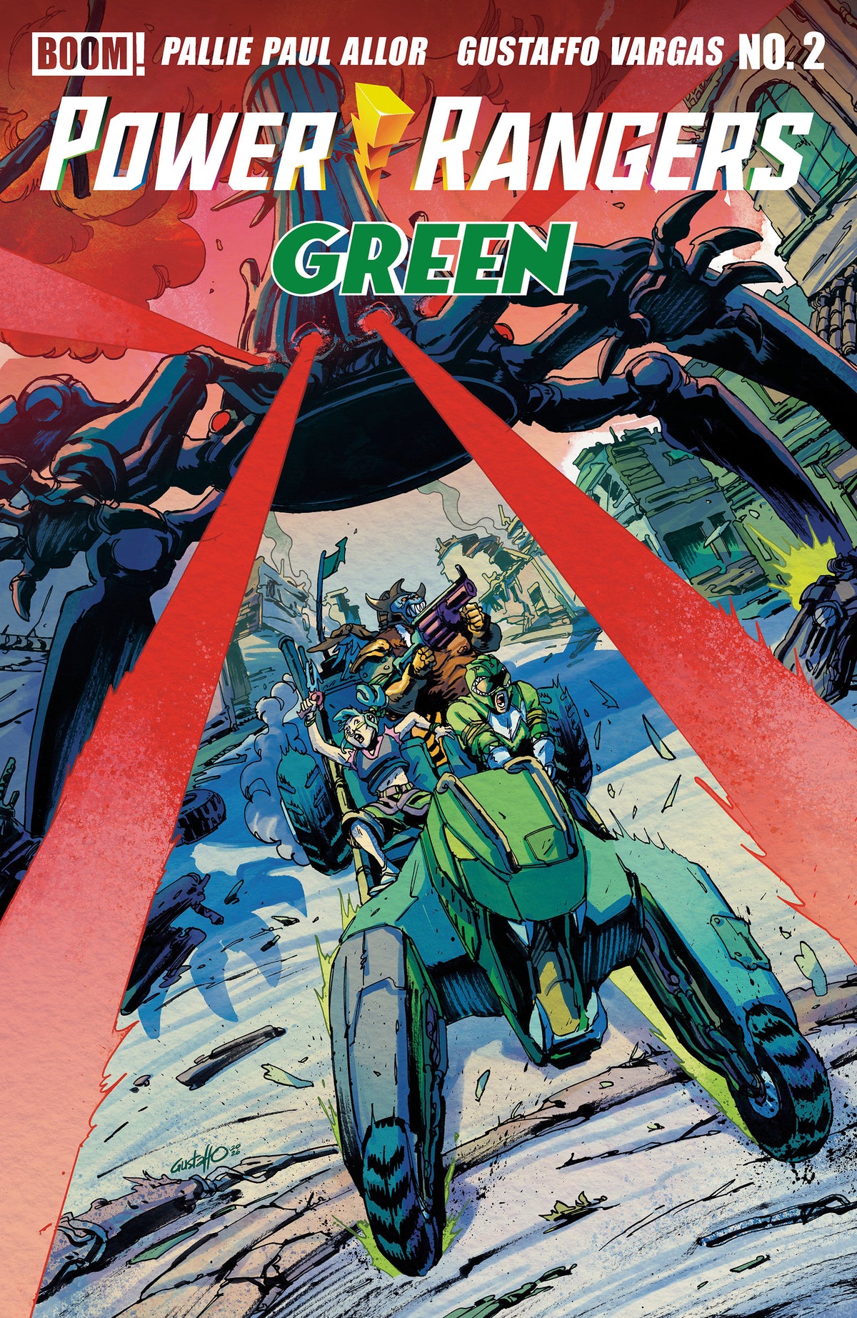Power Rangers Green #2 B Variant (Dressed, Vargas) (NM)