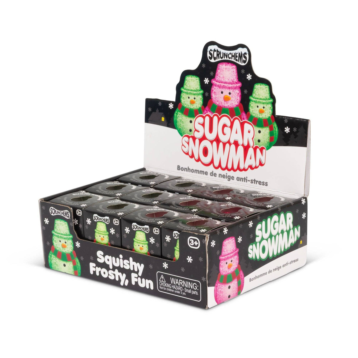 Scrunchems Sugar Snowman Squishy Fidget Toy (1pc)