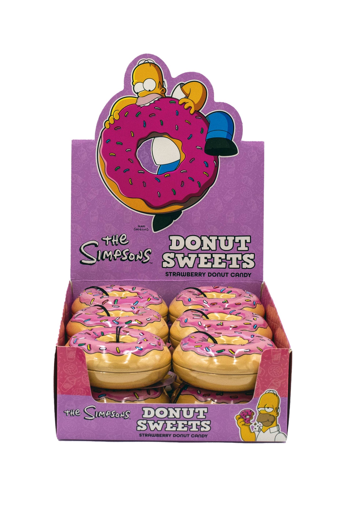 The Simpsons Donut Sweets, Strawberry Donut Candy Tin