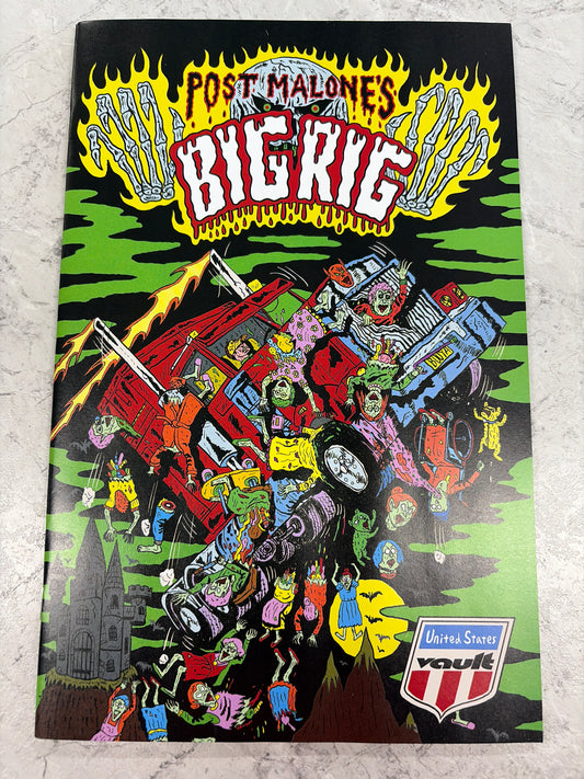 Post Malone's Big Rig #1 2nd Print J.J. Villard Variant (VF/NM)