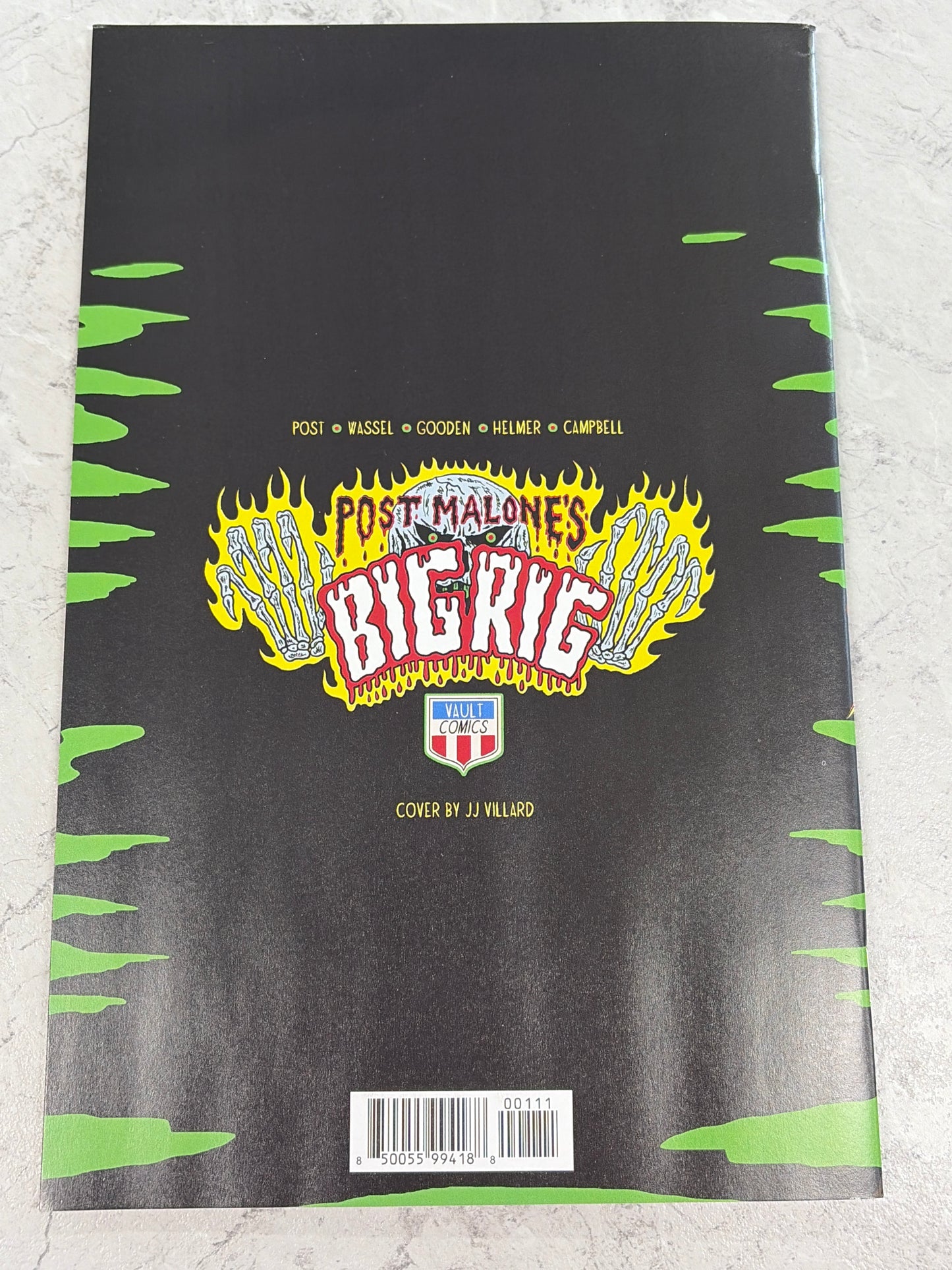 Post Malone's Big Rig #1 2nd Print J.J. Villard Variant (VF/NM)