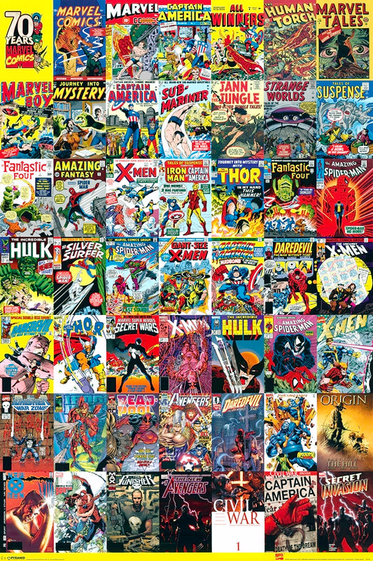 Marvel Comics 70 Years Poster