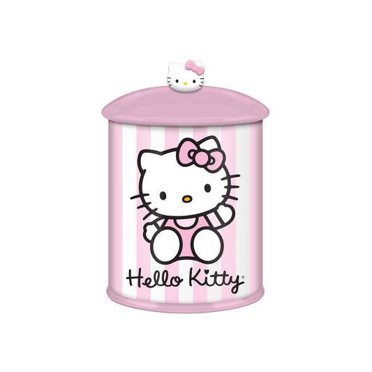 Hello Kitty Script Logo Pink 8" Ceramic Canister