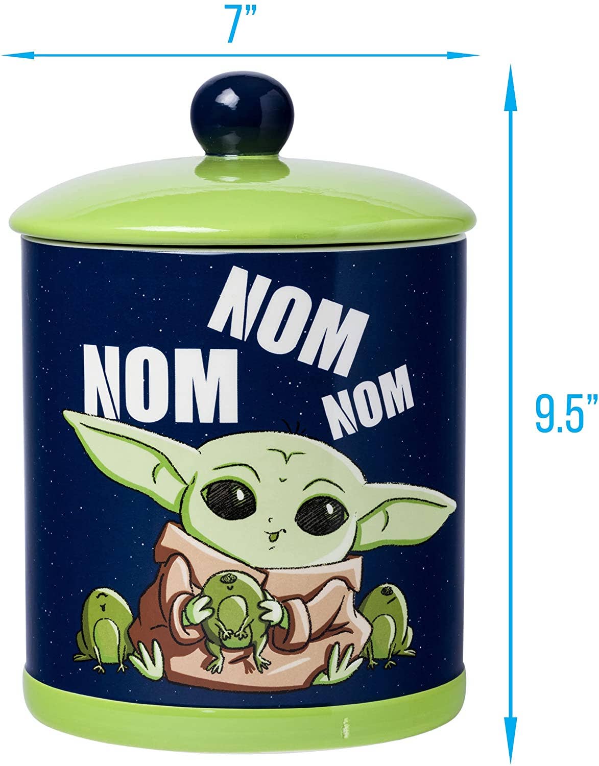 Star Wars Mandalorian Nom Frogs 8" Ceramic Canister