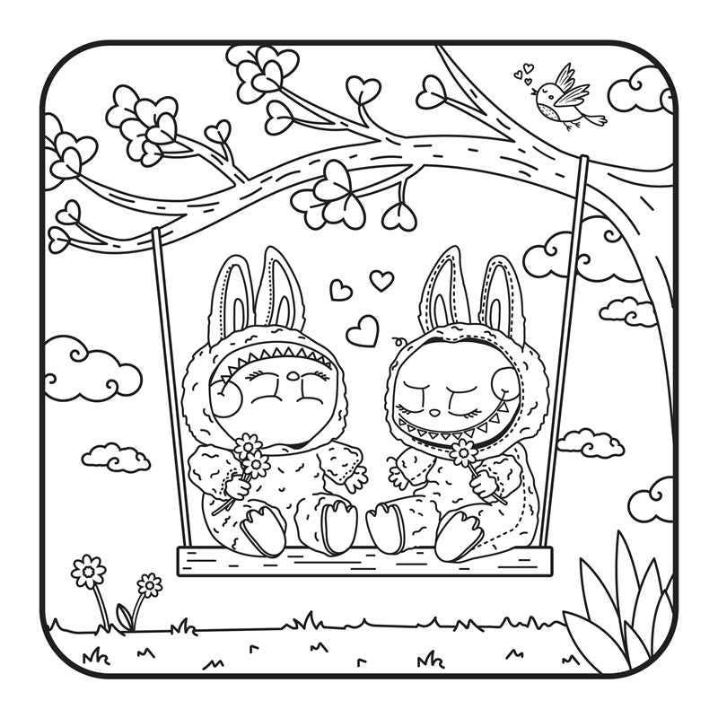 Lafufu in Love Coloring Book by Adams Media