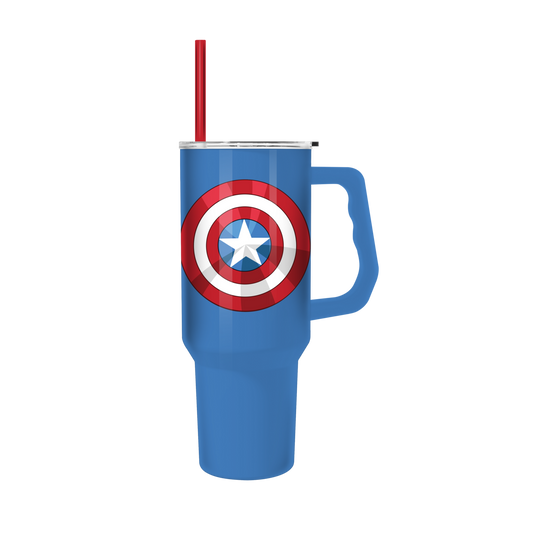 Captain America Classic Shield Stainless Steel Tumbler