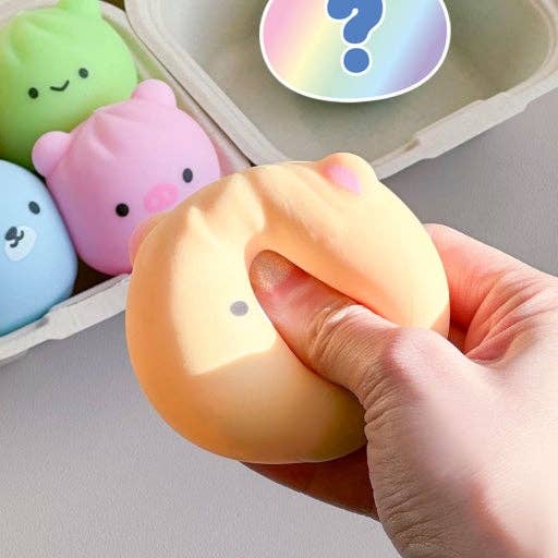 Random Animal Dumpling Squishy – Mystery Stress Toy (1 Box)