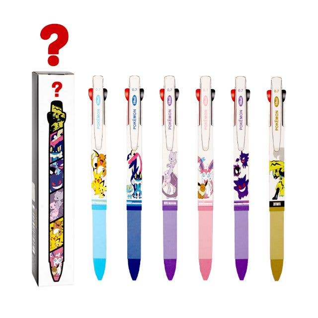 Pokemon 3 Color Ballpoint Pen Blind Box (1 Pen Box)