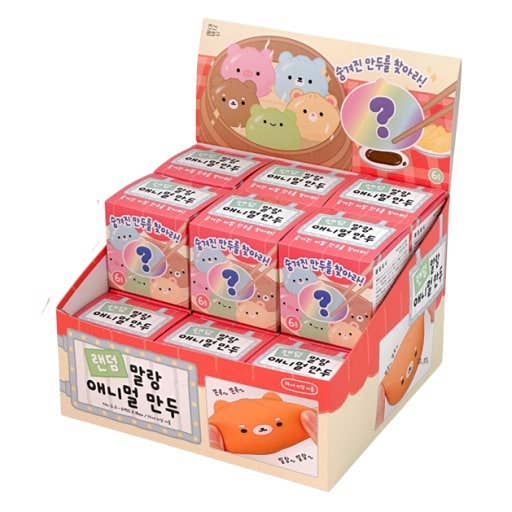 Random Animal Dumpling Squishy – Mystery Stress Toy (1 Box)