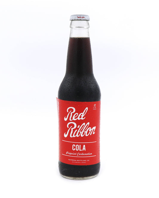 Red Ribbon Cola, 12oz Glass Bottle (USA)