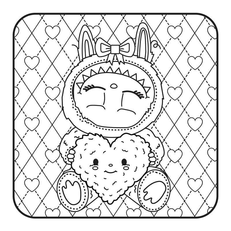 Lafufu in Love Coloring Book by Adams Media