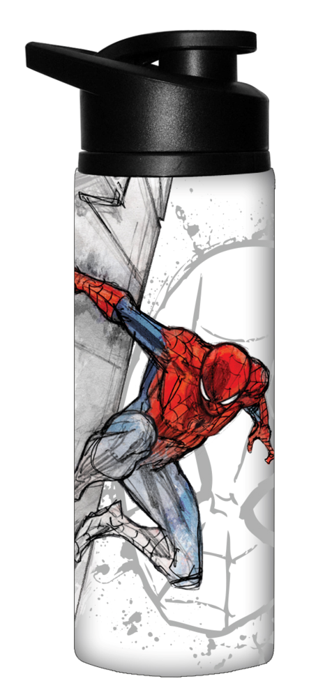 Spidey Sketch 25oz Stainless Water Bottle