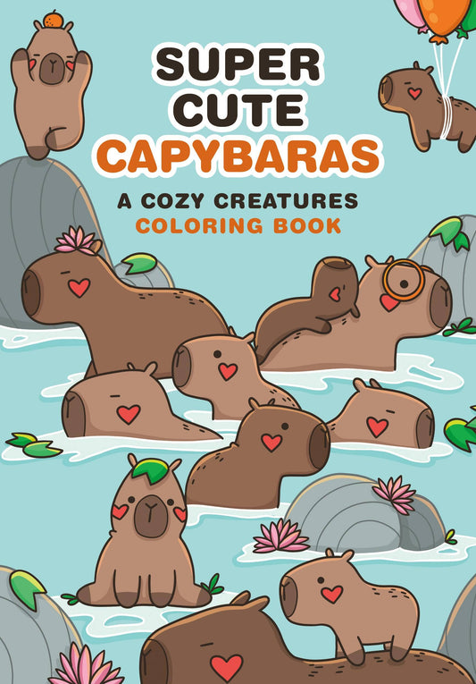 Super-Cute Capybaras Coloring Book