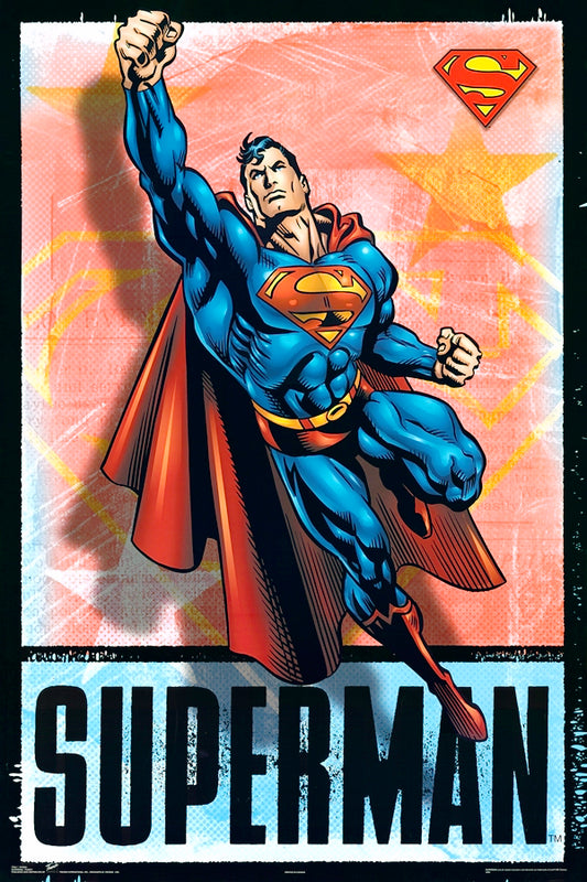 Superman Comic Book Poster